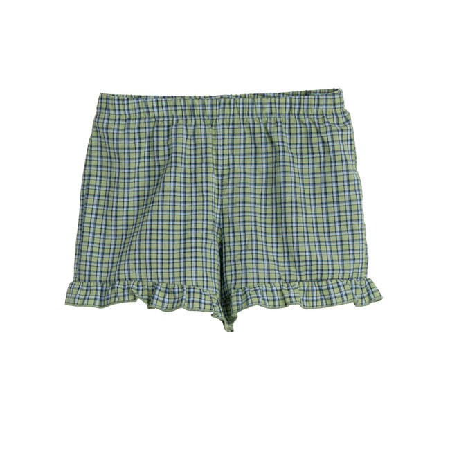 Pia Short, Green Check - Shorts - 1