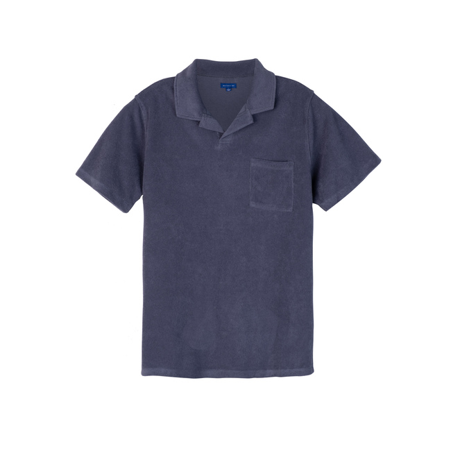 Men's Cyrus Terry Polo, Dusty Navy