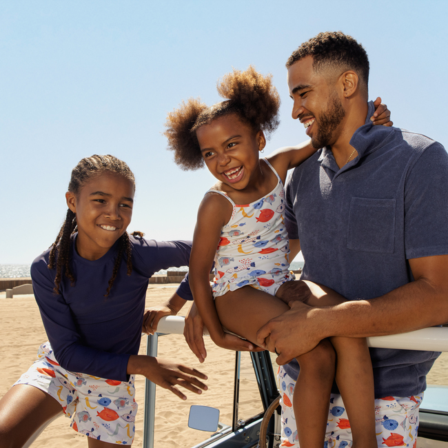 Men's Cyrus Terry Polo, Dusty Navy