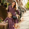 Women's Caroline Tiered Dress, Red Multi Flannel - Dresses - 3
