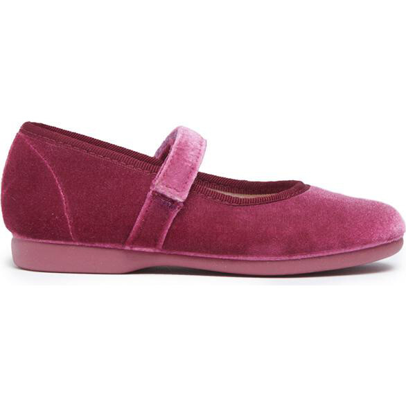 Classic Velvet Mary Janes, Pink - Mary Janes - 1