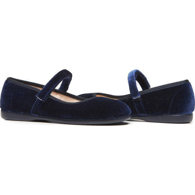 Velvet Mary Janes, Classic Navy - Mary Janes - 1