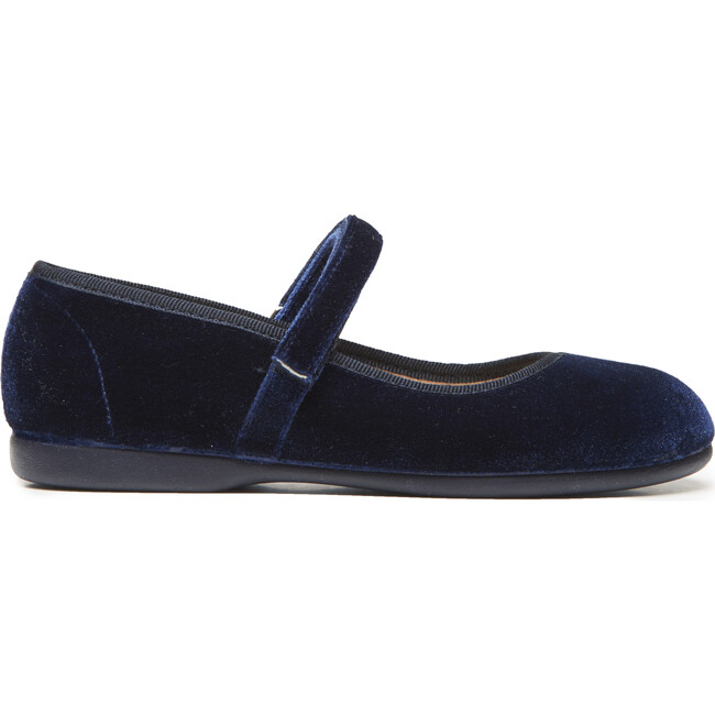 Velvet Mary Janes, Classic Navy - Mary Janes - 2