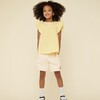 Ruffle Sleeve Blouse, Daffodil Yellow - Blouses - 2