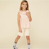 Ruffle Neck Blouse, Coral Pink - Blouses - 2
