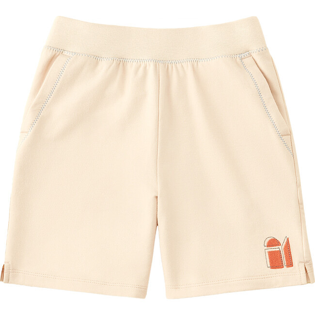 French Terry Shorts, Soft Tan - Shorts - 1