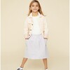 Hi-Low Midi Skirt, Blue - Skirts - 4
