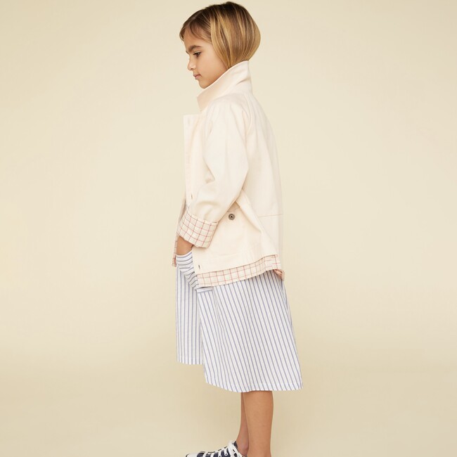 Hi-Low Midi Skirt, Blue - Skirts - 5