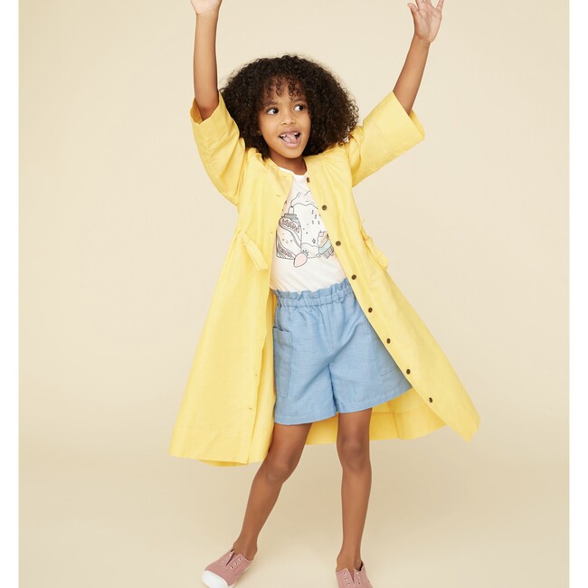 Trench Dress, Daffofil Yellow - Dresses - 6