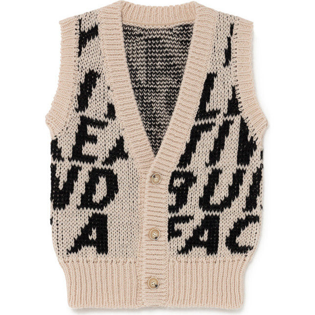 Motion Waistcoat Vest, Black & Cream
