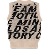 Motion Waistcoat Vest, Black & Cream - Vests - 2