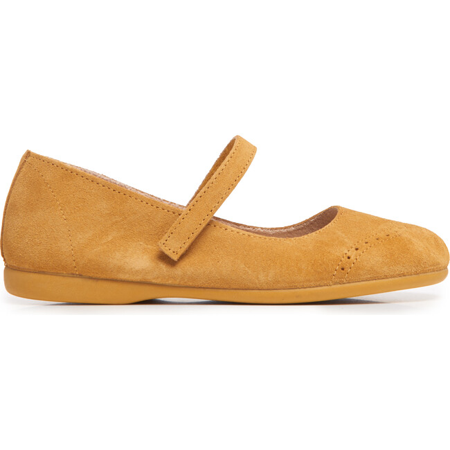 Suede Spectator Mary Janes, Marigold - Mary Janes - 1