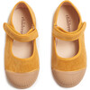 Cord Mary Jane Captoe Sneakers, Mustard - Mary Janes - 8