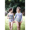 Longsleeve Tie Back One Piece, Violet - One Pieces - 2