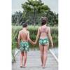 Boys board shorts, Rose Green - Swim Trunks - 2
