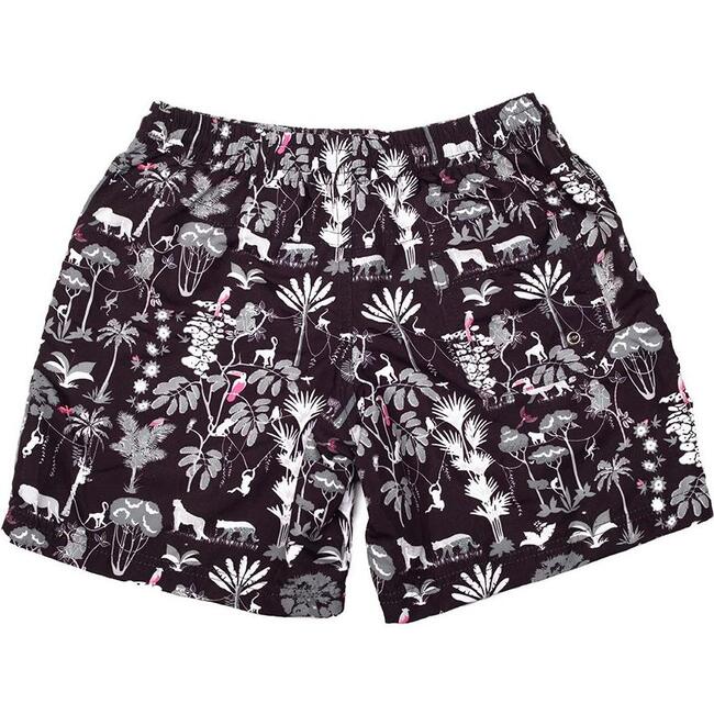 Board Shorts, Black jungle - Swim Trunks - 3