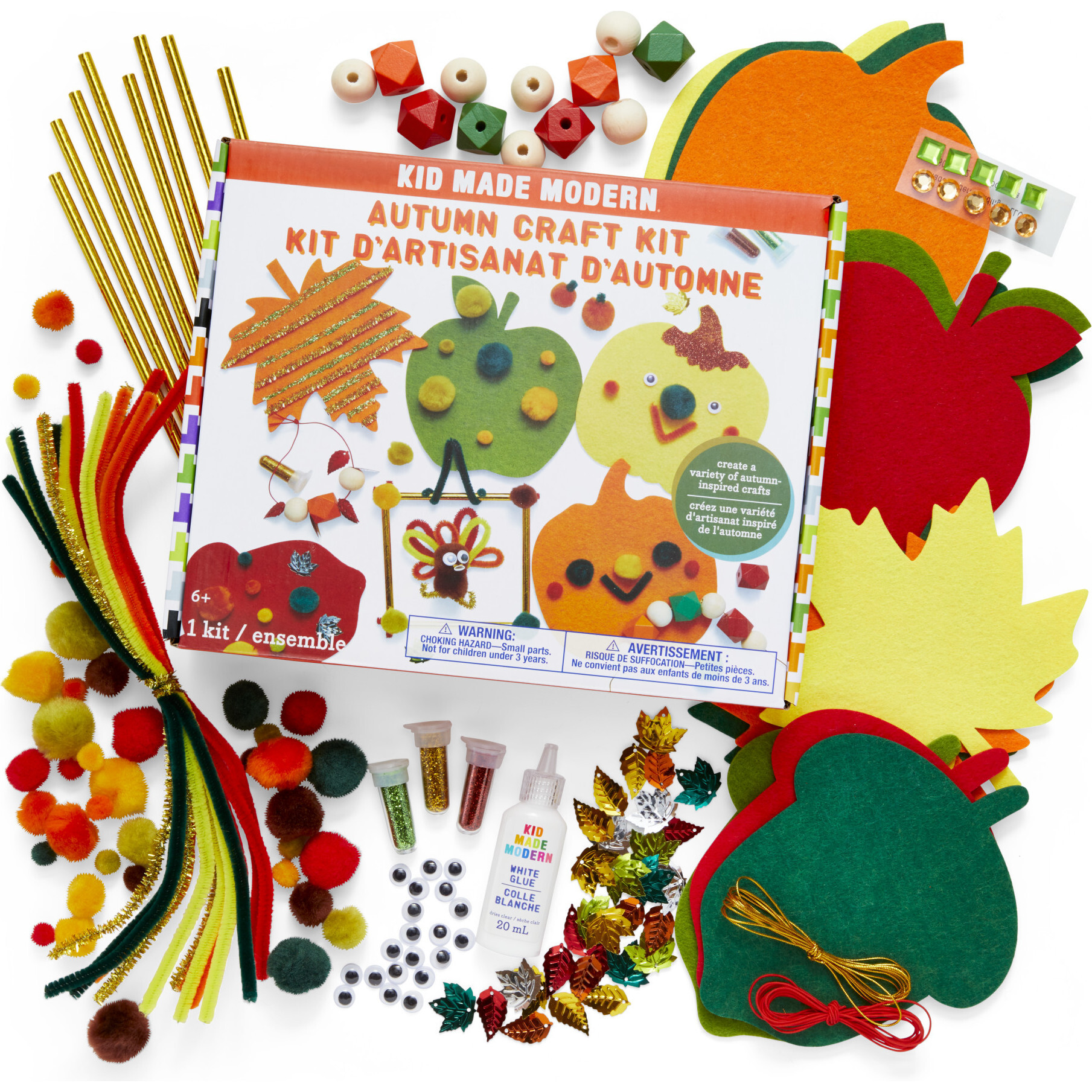 NEW AUTUMN TIME CRAFT KIT CRAFTS CHILDREN PARTY BAGS 