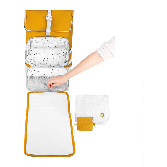 Sancy Backpack, Yellow - Diaper Bags - 2