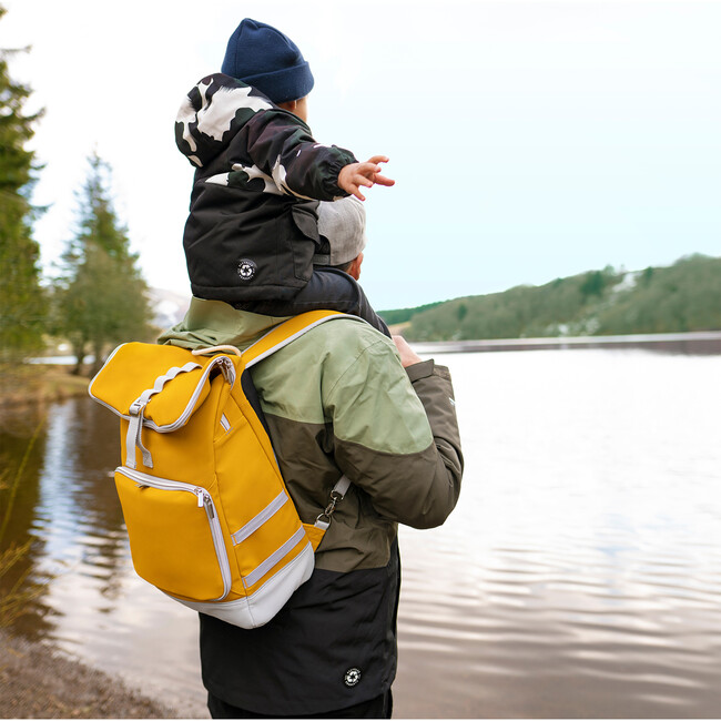 Sancy Backpack, Yellow - Diaper Bags - 3