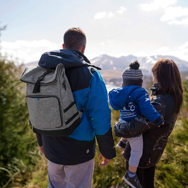 Sancy Backpack, Grey - Diaper Bags - 5