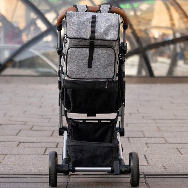 Sancy Backpack, Grey - Diaper Bags - 6