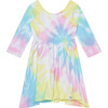 Twirly Dress, Pastel Multi Tie Dye - Dresses - 1 - thumbnail
