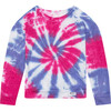 Raglan, Pink Hydrangea Tie Dye - T-Shirts - 1 - thumbnail