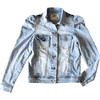 Puff Sleeve Denim Jacket, Light Blue - Jackets - 1 - thumbnail