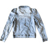 Adult Puff Sleeve Denim Jacket, Light Blue - Jackets - 2