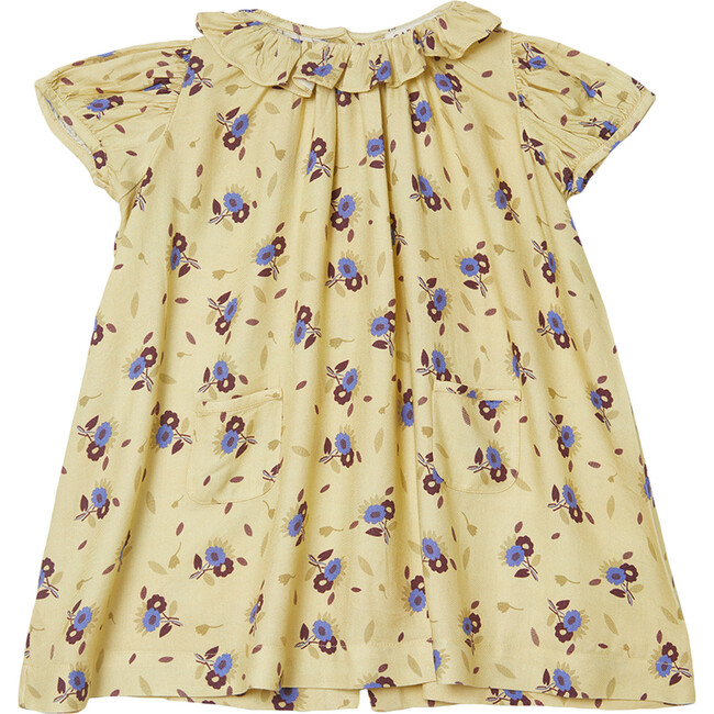 Natta Baby Dress, Yellow Thistle