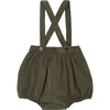 Pare Baby Romper, Olive - Rompers - 1 - thumbnail