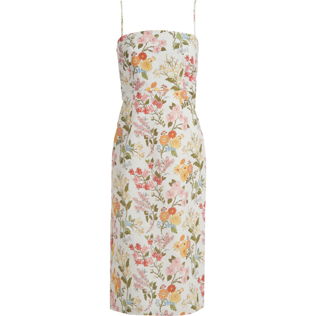 Women's Slip Dress, Multi Floral - Dresses - 1