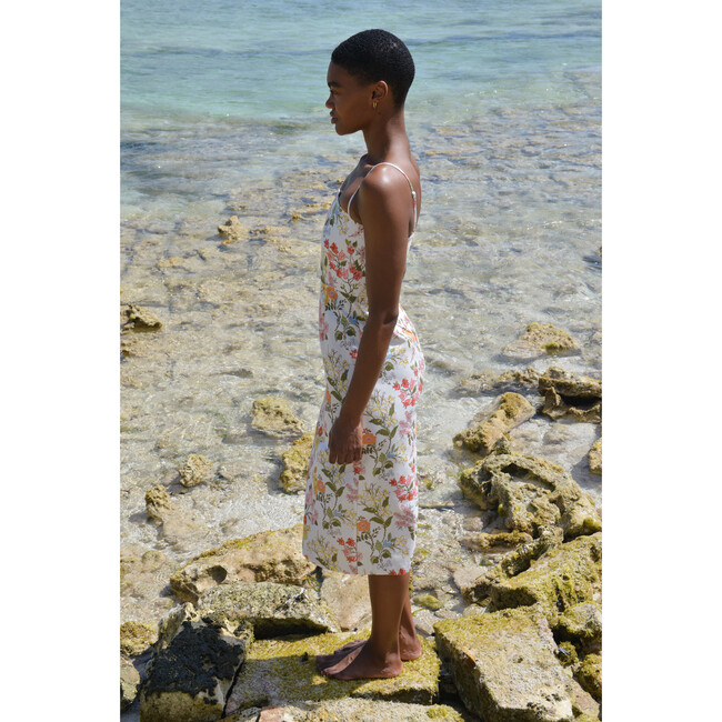 Women's Slip Dress, Multi Floral - Dresses - 2