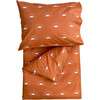 Organic Toddler Duvet Cover Set, Rust - Duvet Sets - 1 - thumbnail