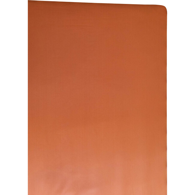 Organic Solid Color Crib Sheet, Rust