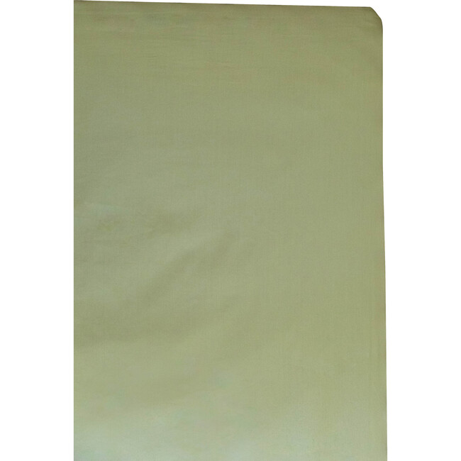 Organic Solid Color Crib Sheet, Olive Green