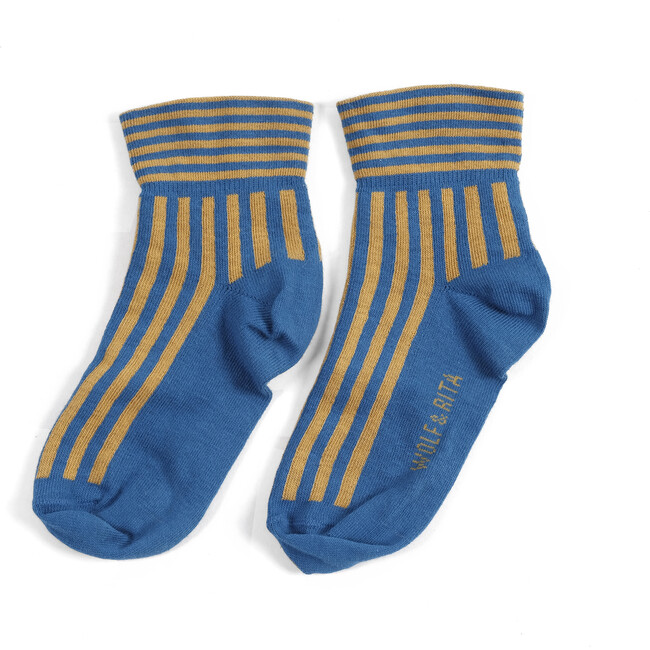 Striped Socks, Blue