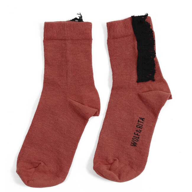 Lace Socks, Orange - Socks - 1