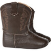 Baby Cowboy Boot, Chocolate Plano - Boots - 1 - thumbnail