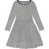 Helena Circle Skirt Dress, Breton Navy Stripe - Dresses - 1 - thumbnail