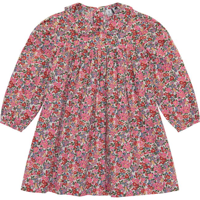Ginny Peter Pan Collar Dress, Multi Floral - Dresses - 1