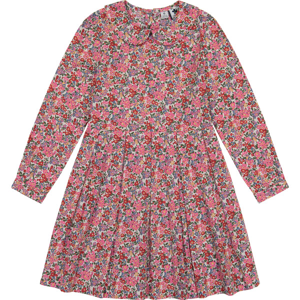 Harriet Peter Pan Collar Dress, Multi Floral - Busy Bees Dresses ...