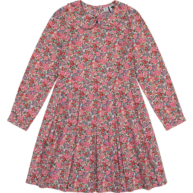 Harriet Peter Pan Collar Dress, Multi Floral - Busy Bees Dresses ...