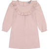 Kennedy Ruffle Bib Dress, Rose Pink Stripe - Dresses - 1 - thumbnail