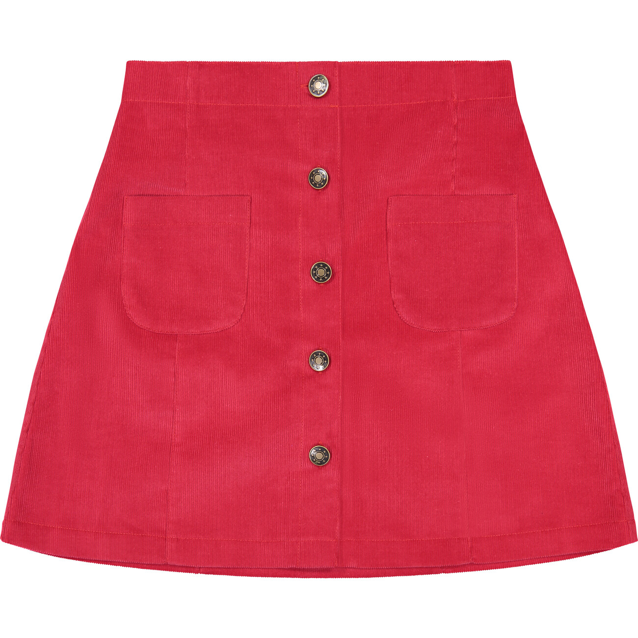 Janie Tween Mini Skirt, Red Corduroy - Busy Bees Skirts