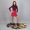 Janie Tween Mini Skirt, Red Corduroy - Skirts - 3