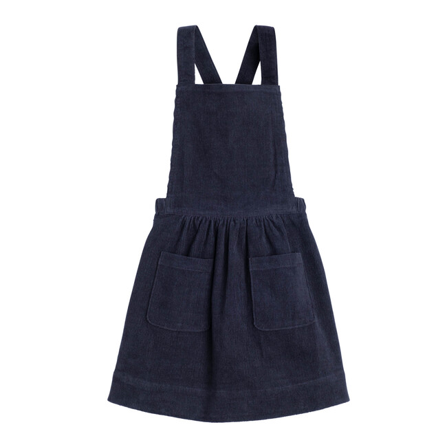 Millie Pinafore Dress, Navy Cord