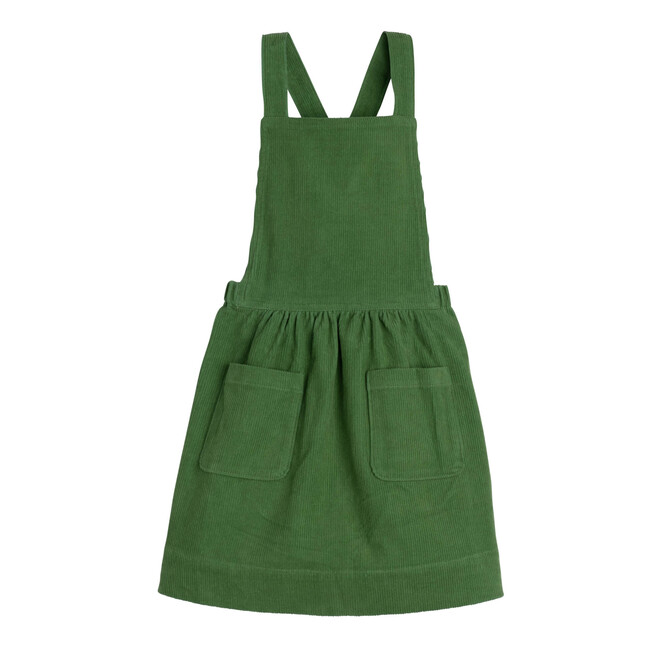 Millie Pinafore Dress, Evergreen Cord