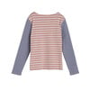 Sloane Mixed Stripe LS Shirt, Dusty Pink Multi - Shirts - 3