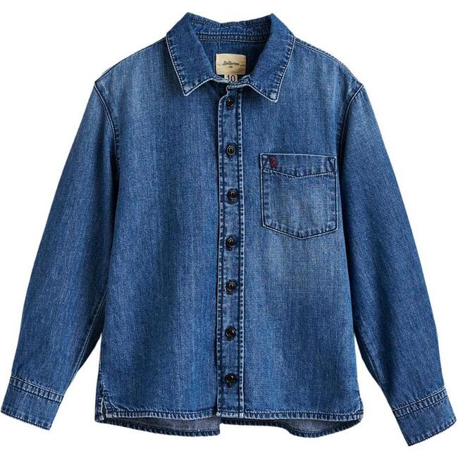 Gulian Denim Shirt, Blue - Shirts - 1